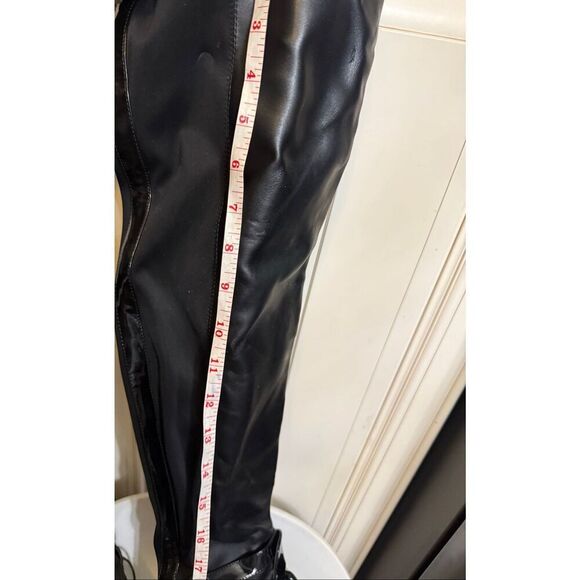 Adriana New York Womens Lace Up High-Heel Over the Knee Marco Boots Black Size 8 - Picture 2 of 16
